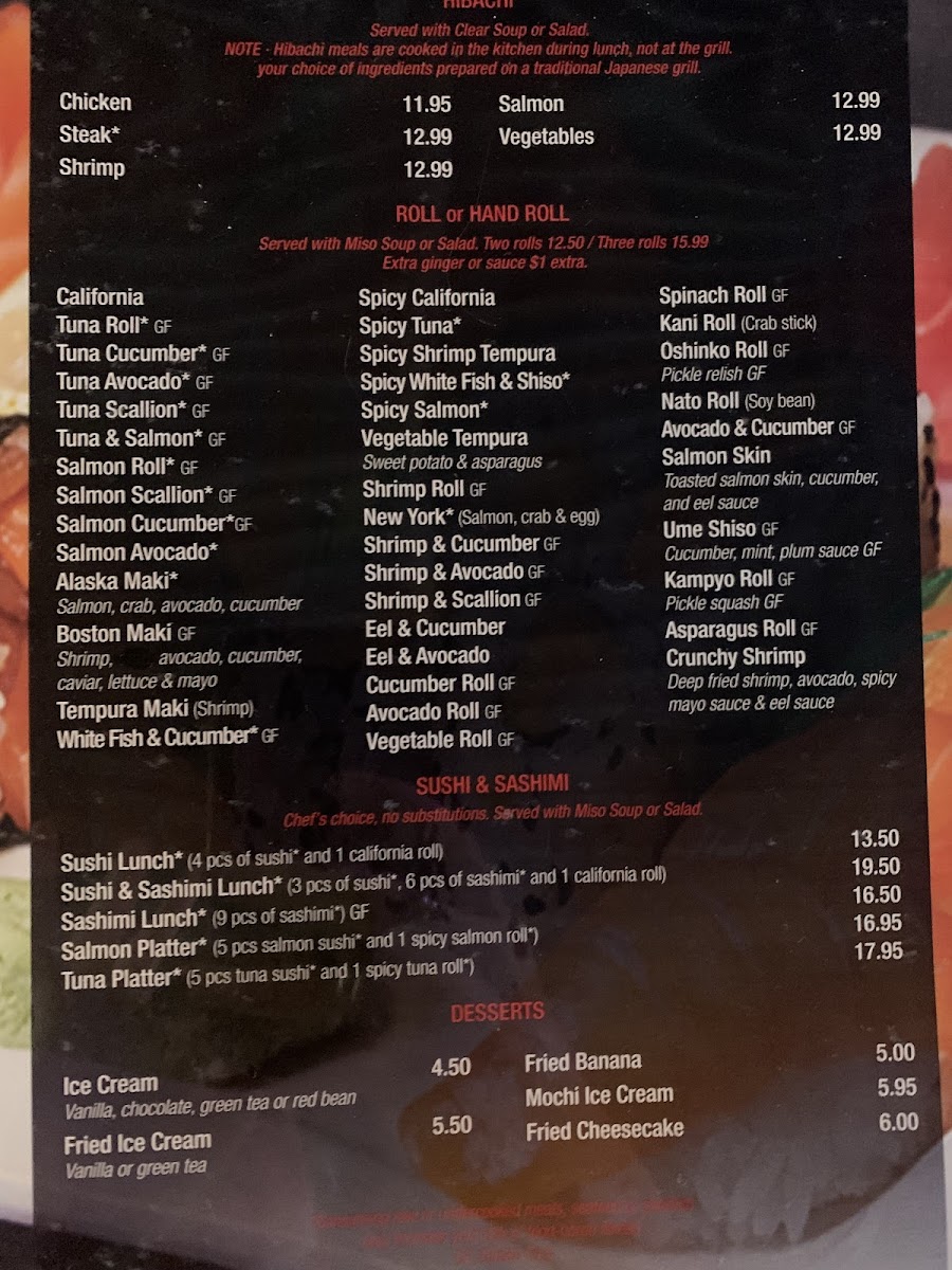 Menu Takara Sushi Station-4