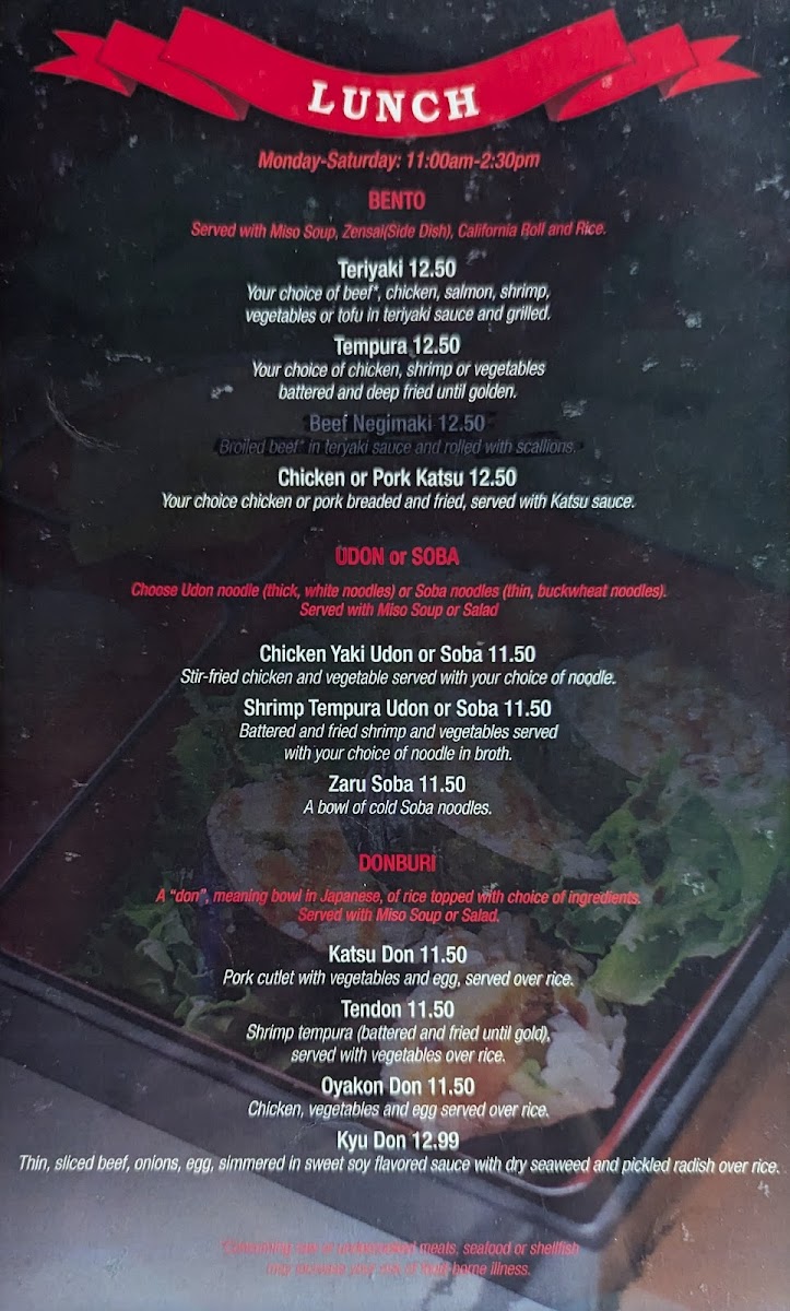 Menu Takara Sushi Station-5