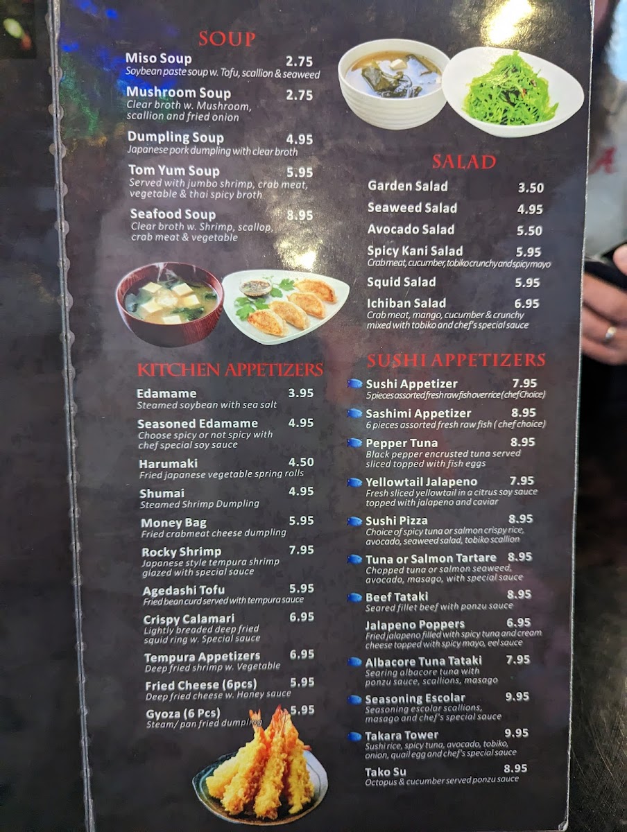 Menu Takara Sushi & Steak House-10