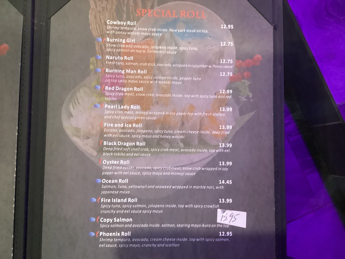 Menu Takara Sushi & Steak House-3
