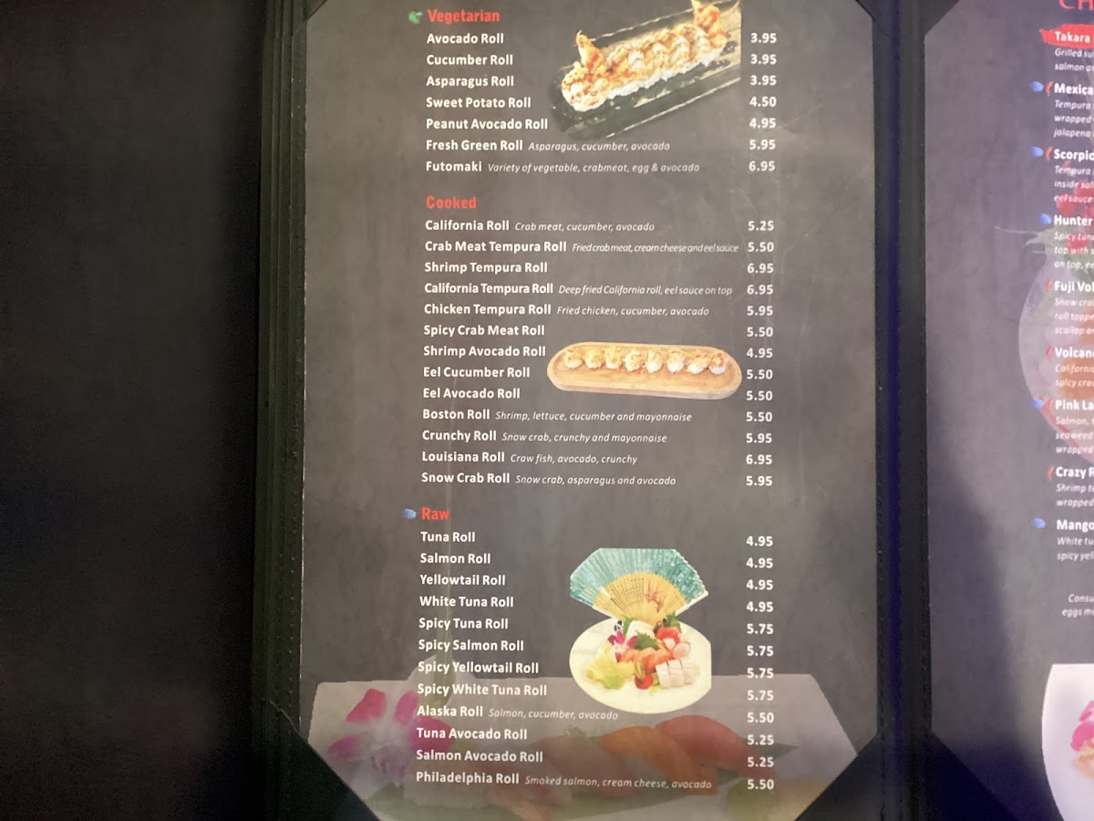 Menu Takara Sushi & Steak House-9