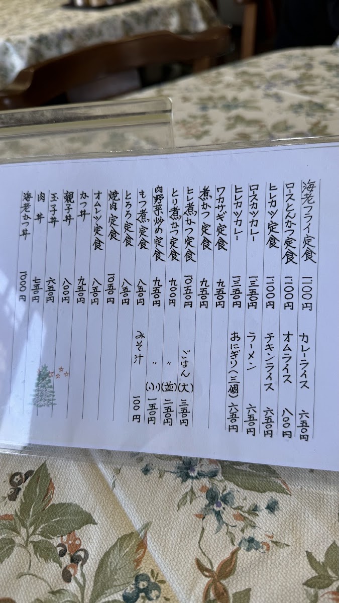 Menu Takato Shokudo-1