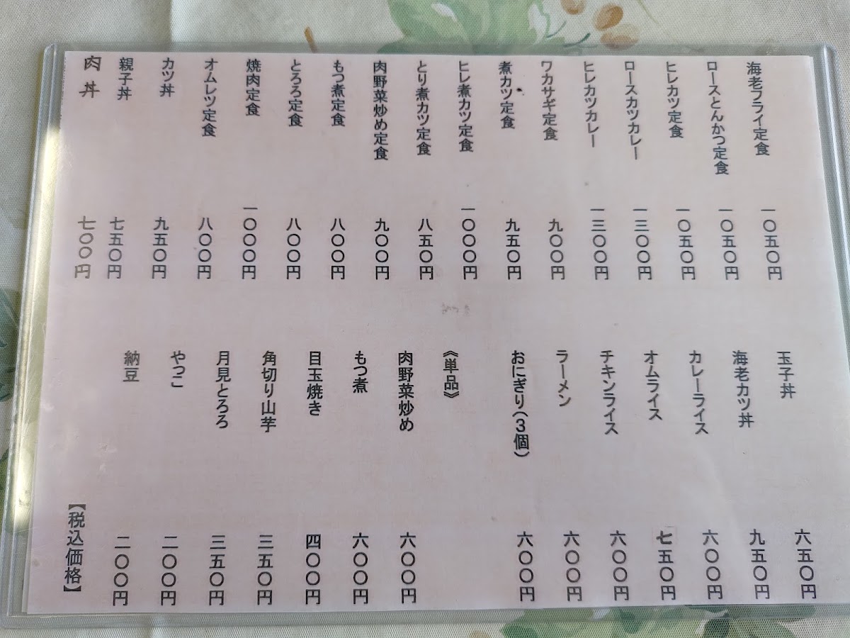 Menu Takato Shokudo-9