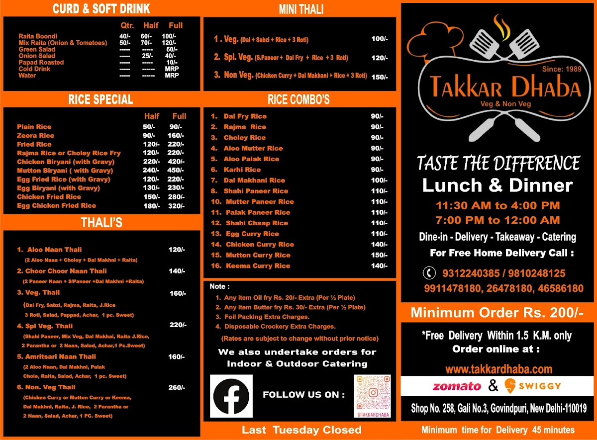 Menu Takkar Dhaba-3