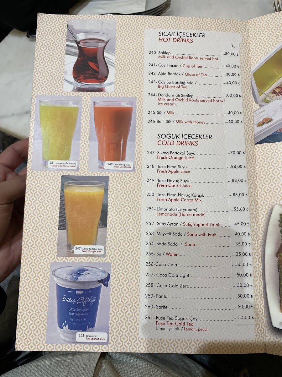 Menu Taksim Sütiş-5