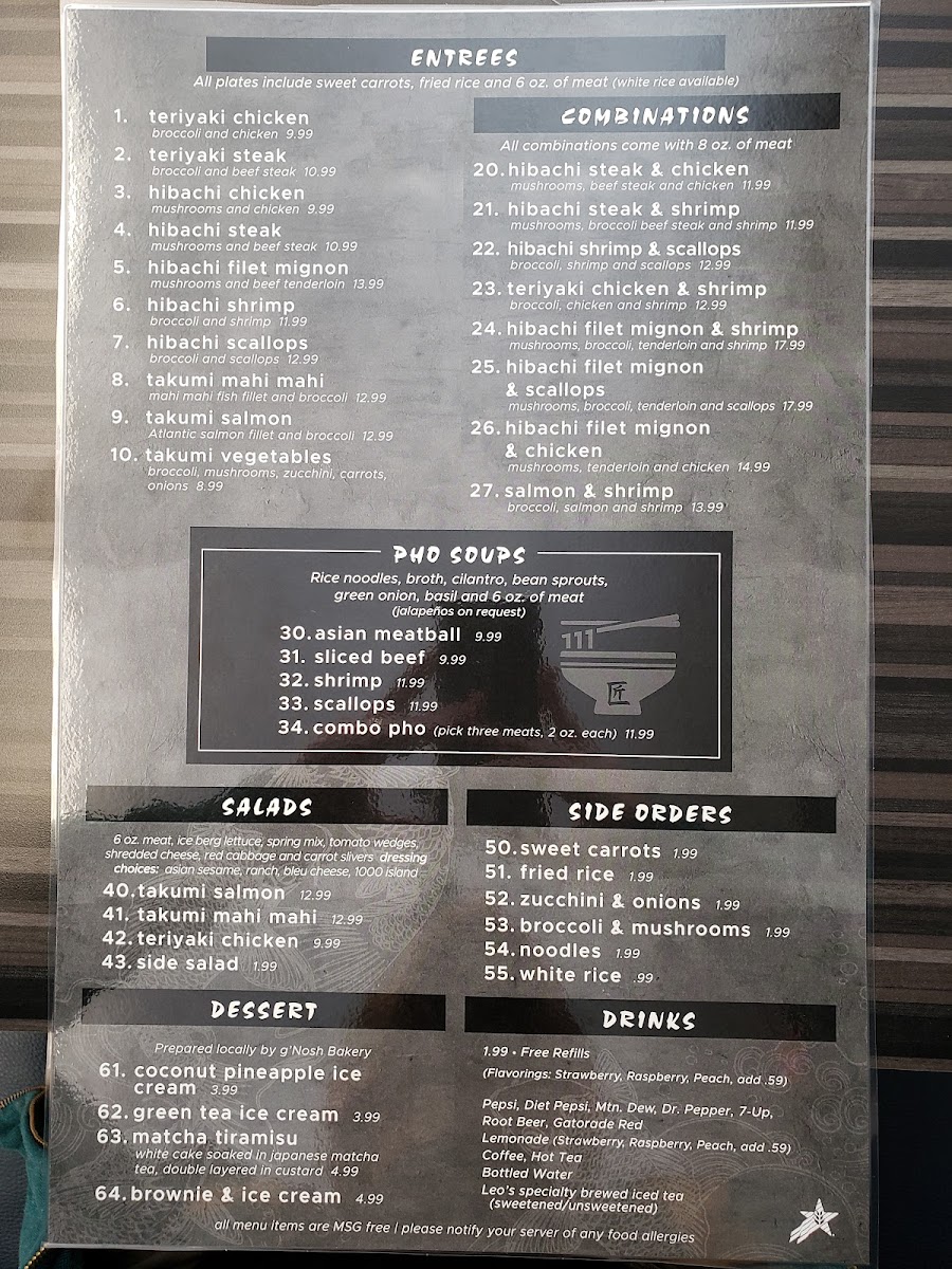 Menu Takumi Japanese Grill-10