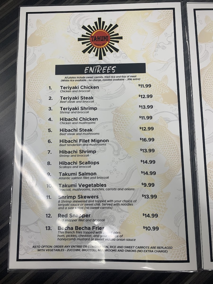 Menu Takumi Japanese Grill-9