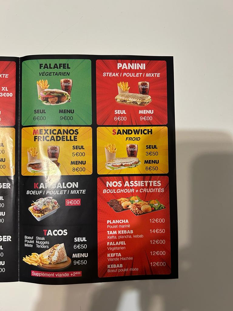 Menu Tam Kebab Roubaix-3