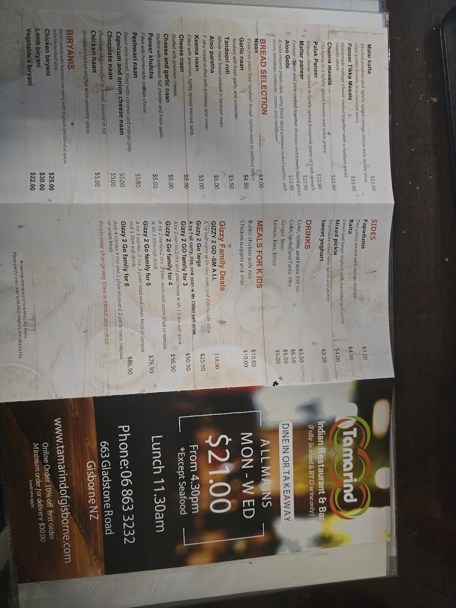 Menu Tamarind Of Gisborne-2