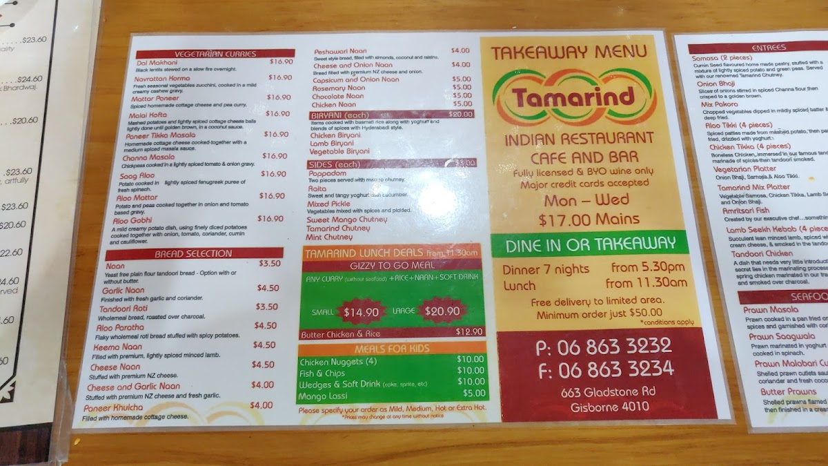 Menu Tamarind Of Gisborne-7