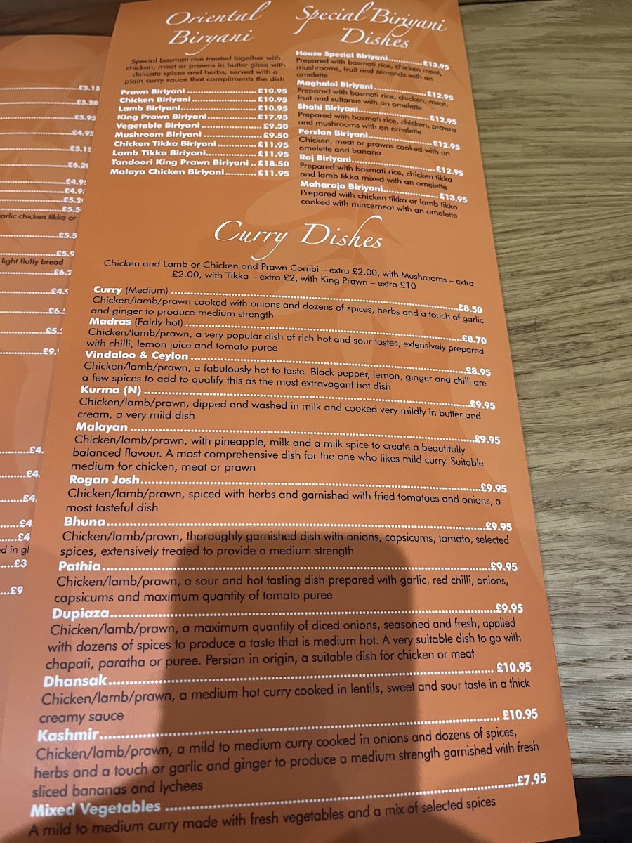 Menu Tamarind Restaurant & Bar Tredegar-10