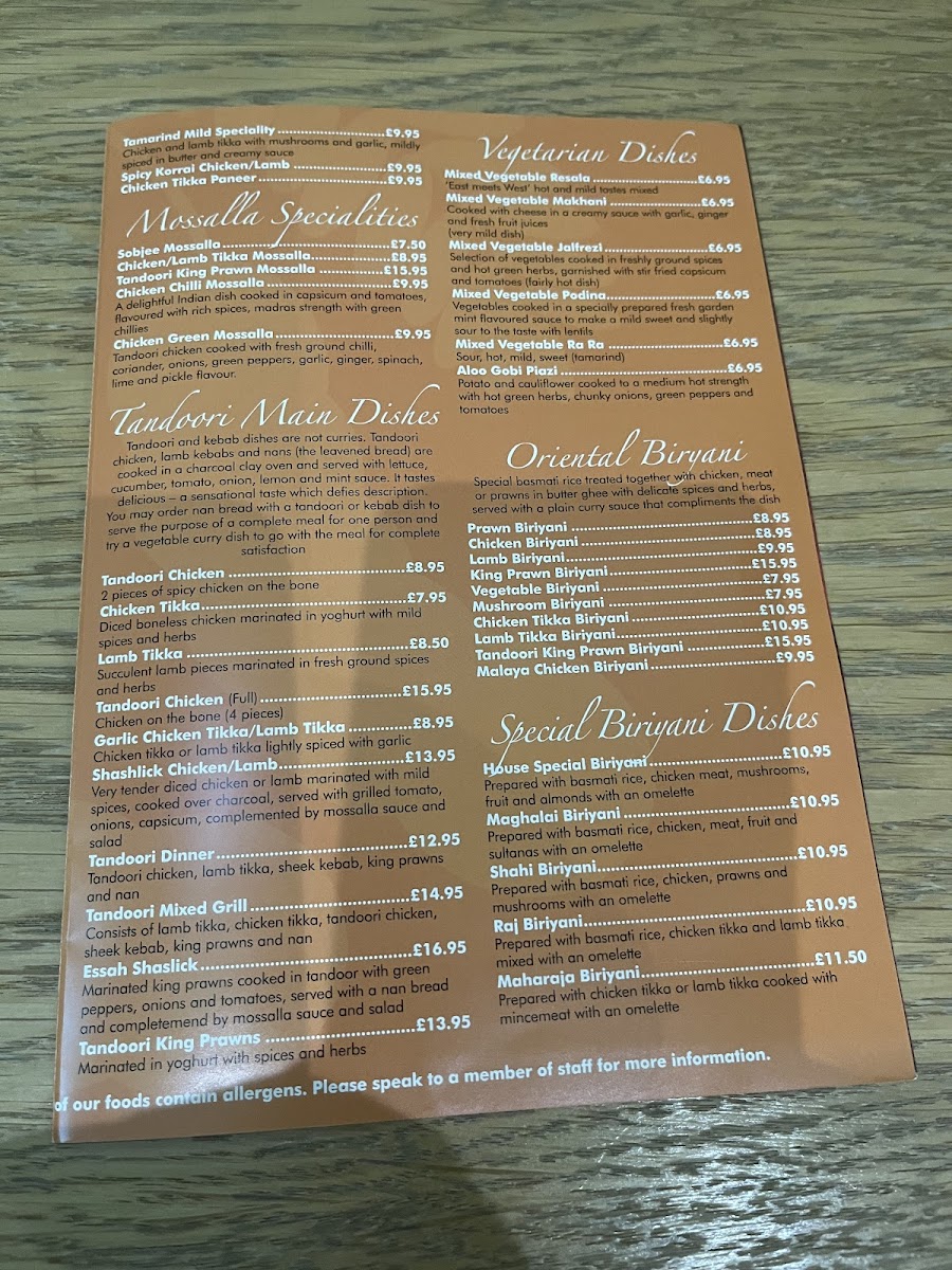 Menu Tamarind Restaurant & Bar Tredegar-3