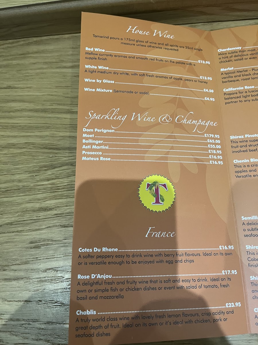 Menu Tamarind Restaurant & Bar Tredegar-7
