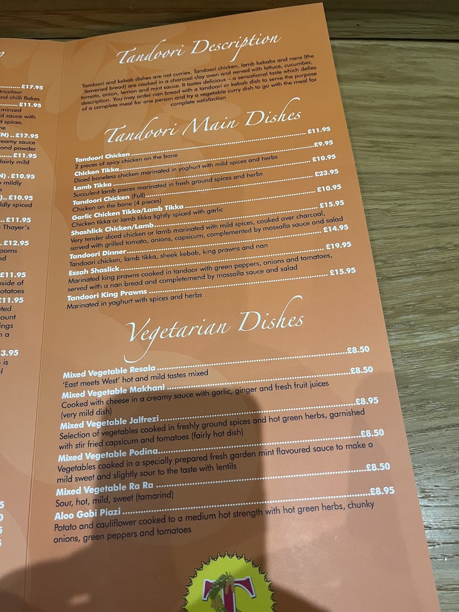 Menu Tamarind Restaurant & Bar Tredegar-8