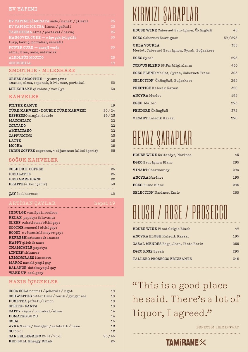 Menu Tamirane Uniq Istanbul-1