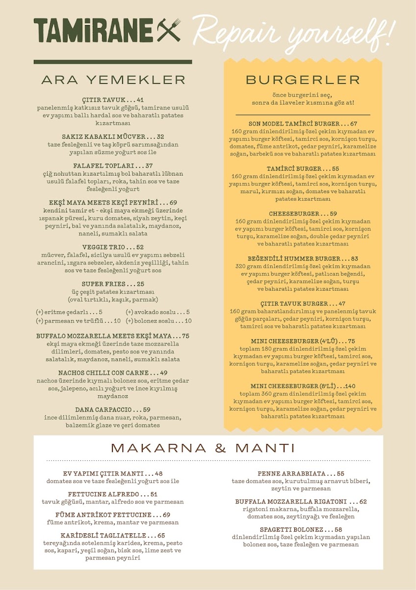 Menu Tamirane Uniq Istanbul-10