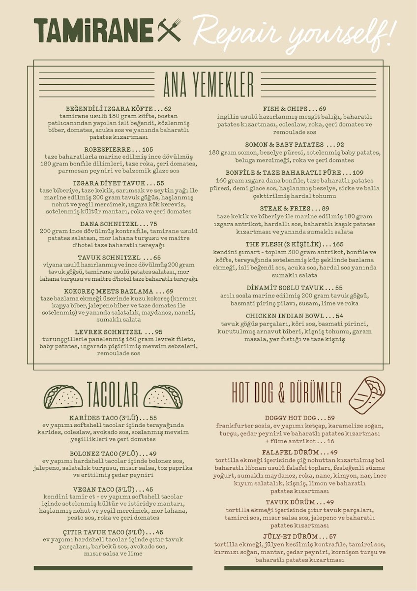Menu Tamirane Uniq Istanbul-2