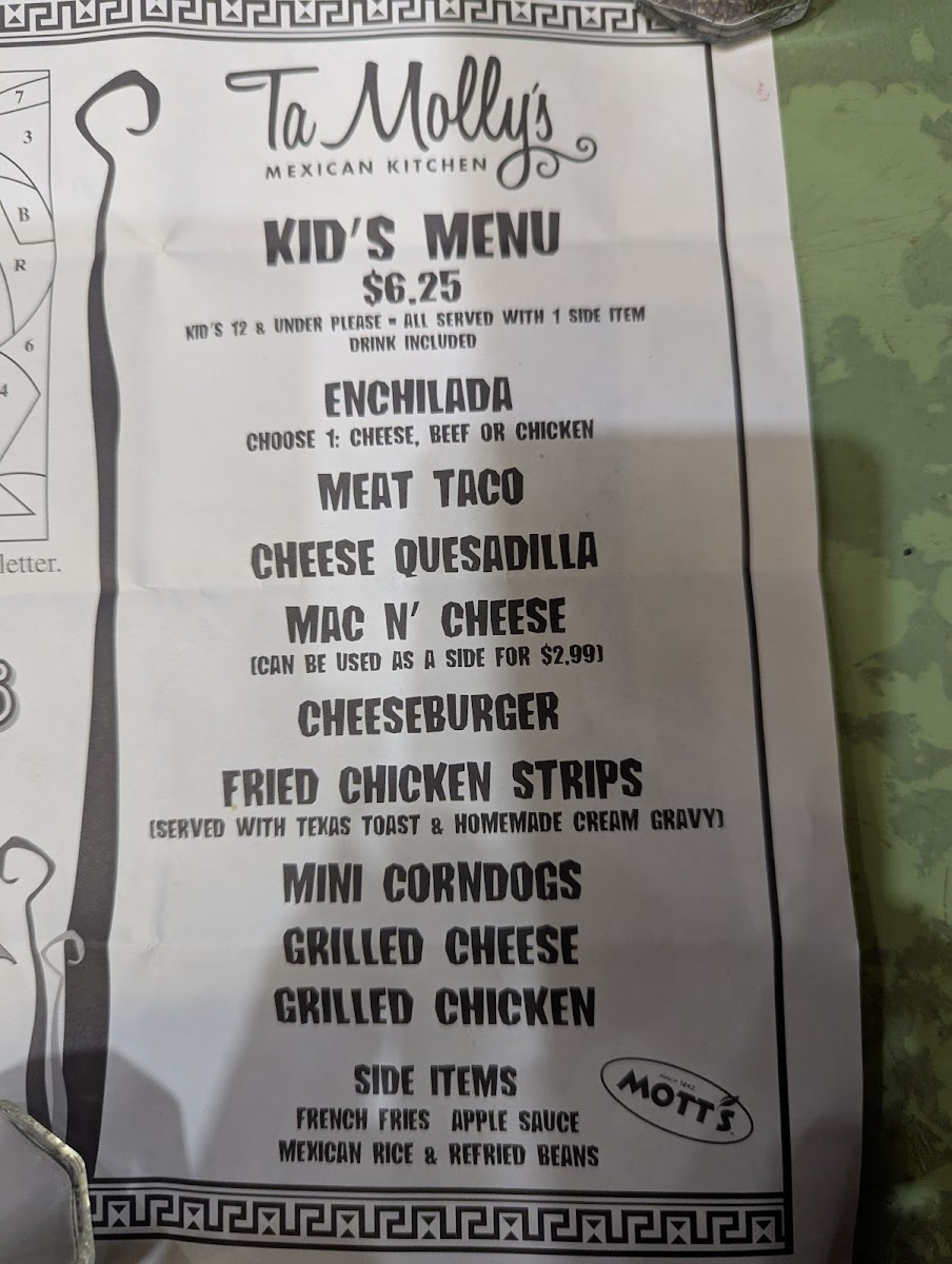 Menu Tamolly's Of Bryant-9