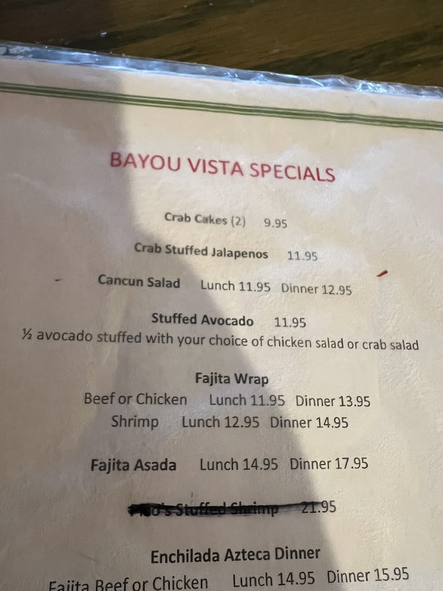 Menu Tampico's-1