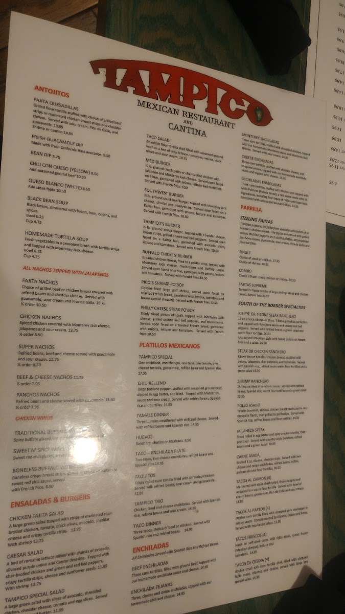 Menu Tampico's-3