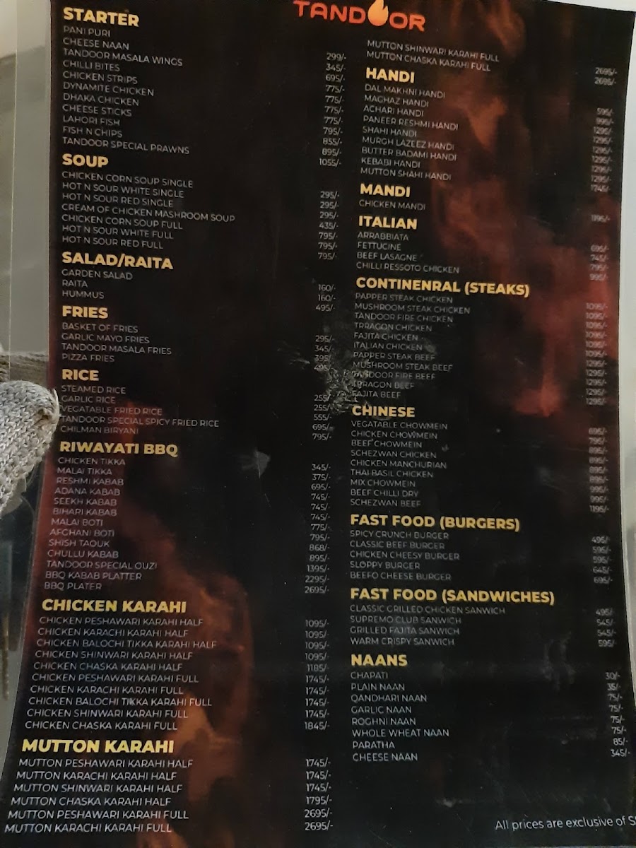 Menu Tandoor - Fine Dine Restaurant-8
