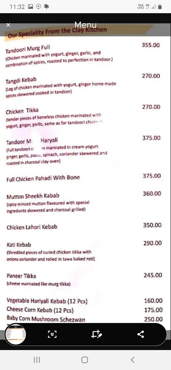 Menu Tandoor Restaurant & Bar-7