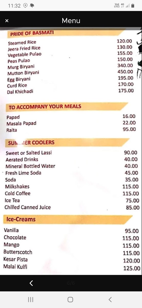 Menu Tandoor Restaurant & Bar-8