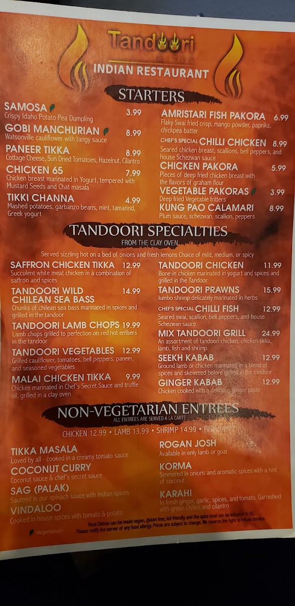 Menu Tandoori Bites Indian Grill-10