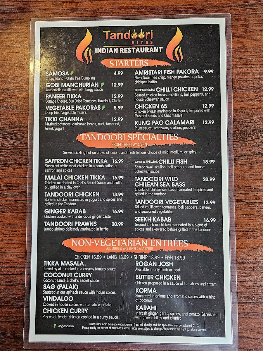 Menu Tandoori Bites Indian Grill-2