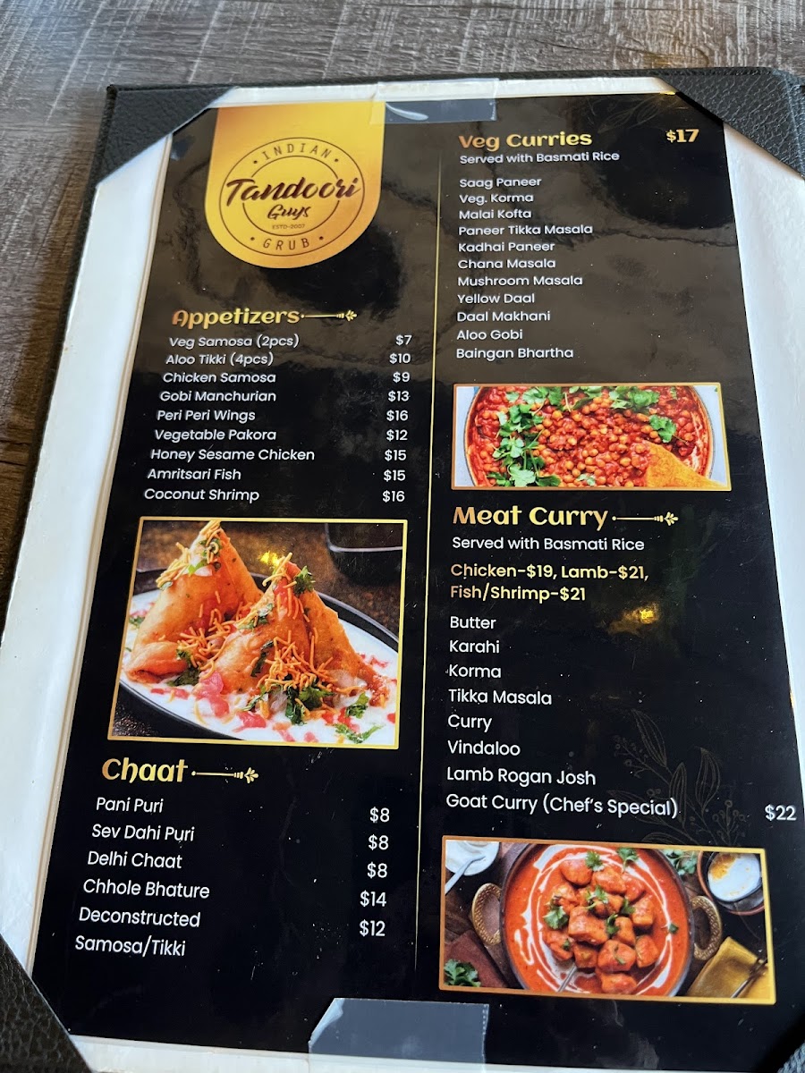 Menu Tandoori Guys - Oceanside - Restaurant & Catering-3