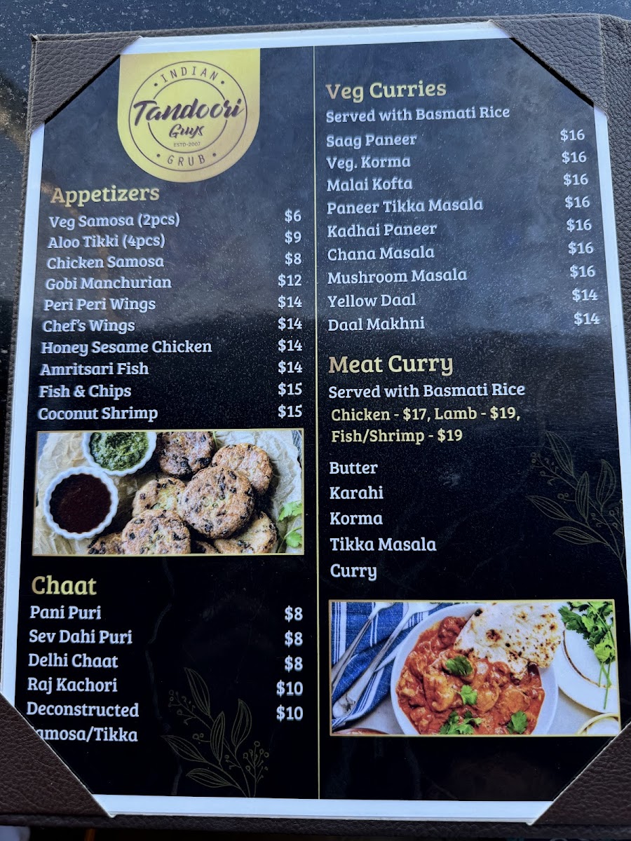Menu Tandoori Guys - Oceanside - Restaurant & Catering-7