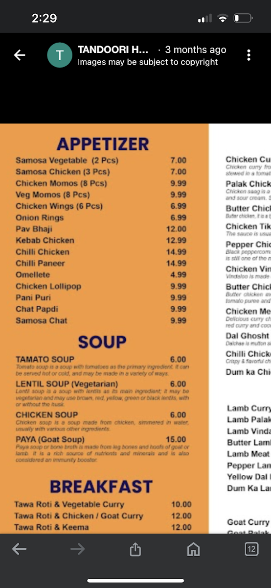 Menu Tandoori Indian Kitchen-7