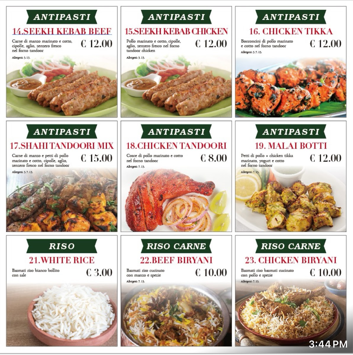 Menu Tandoori Tikka Halal Food Ristorante-4