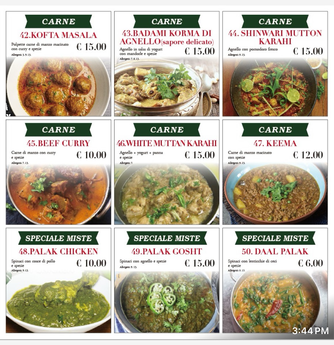 Menu Tandoori Tikka Halal Food Ristorante-5