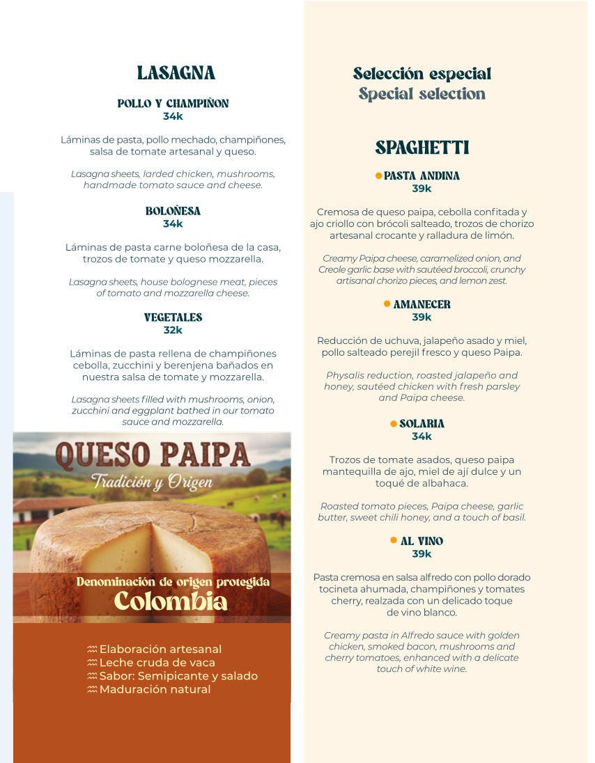 Menu Tángara Pizza Y Pasta-2