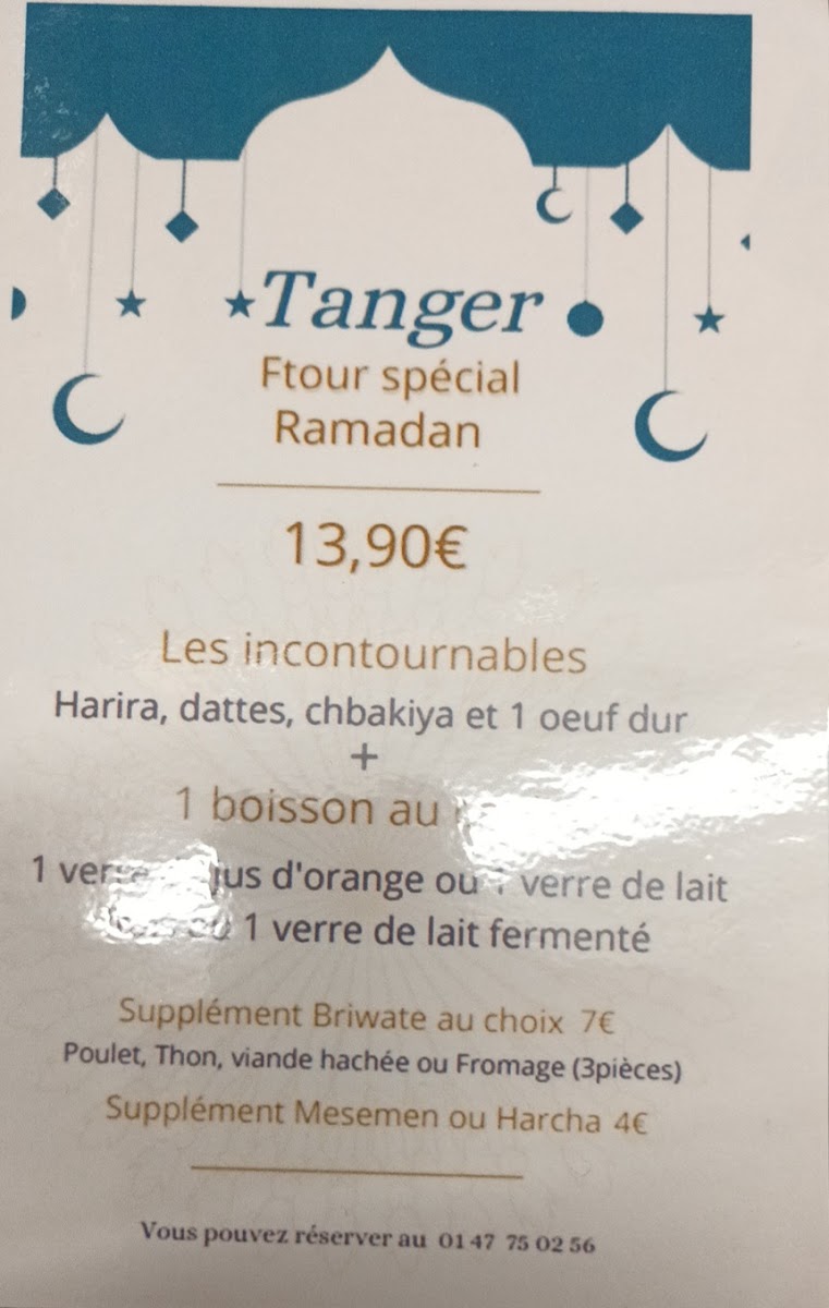 Menu Tanger-2
