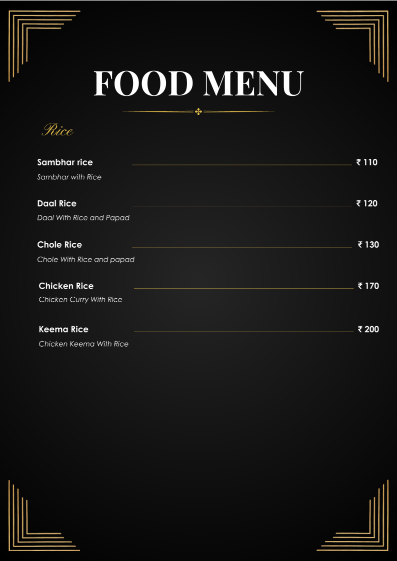 Menu Tanoj Food Corner-2