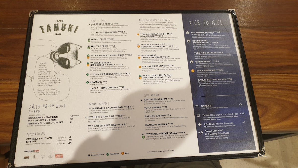 Menu Tanuki Raw @ Orchard Central-10
