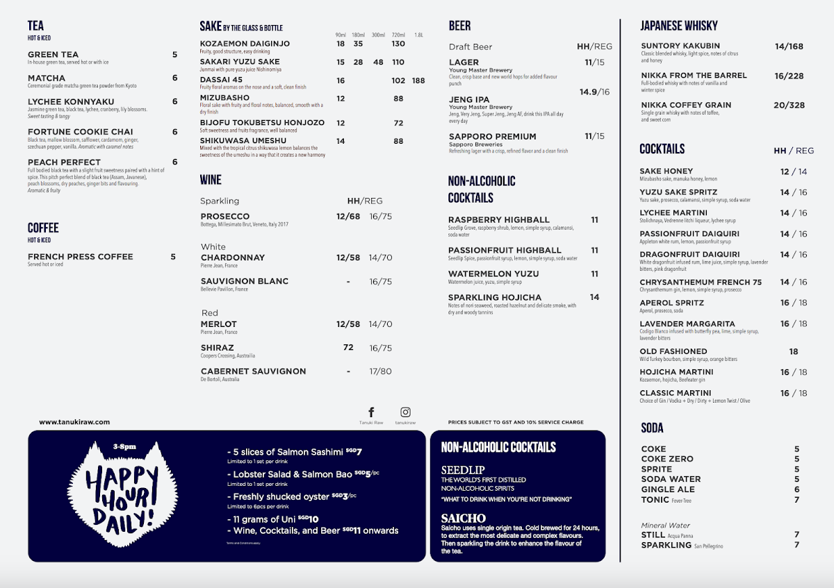 Menu Tanuki Raw @ Orchard Central-2
