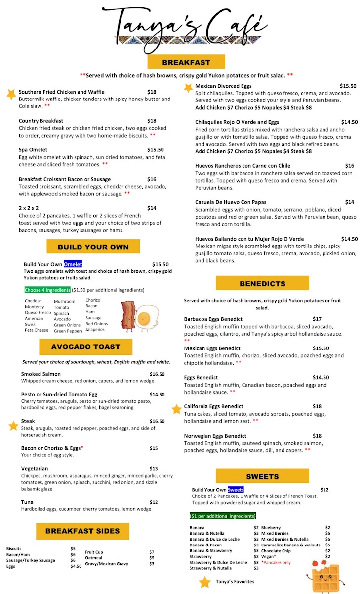 Menu Tanya's Cafe-2