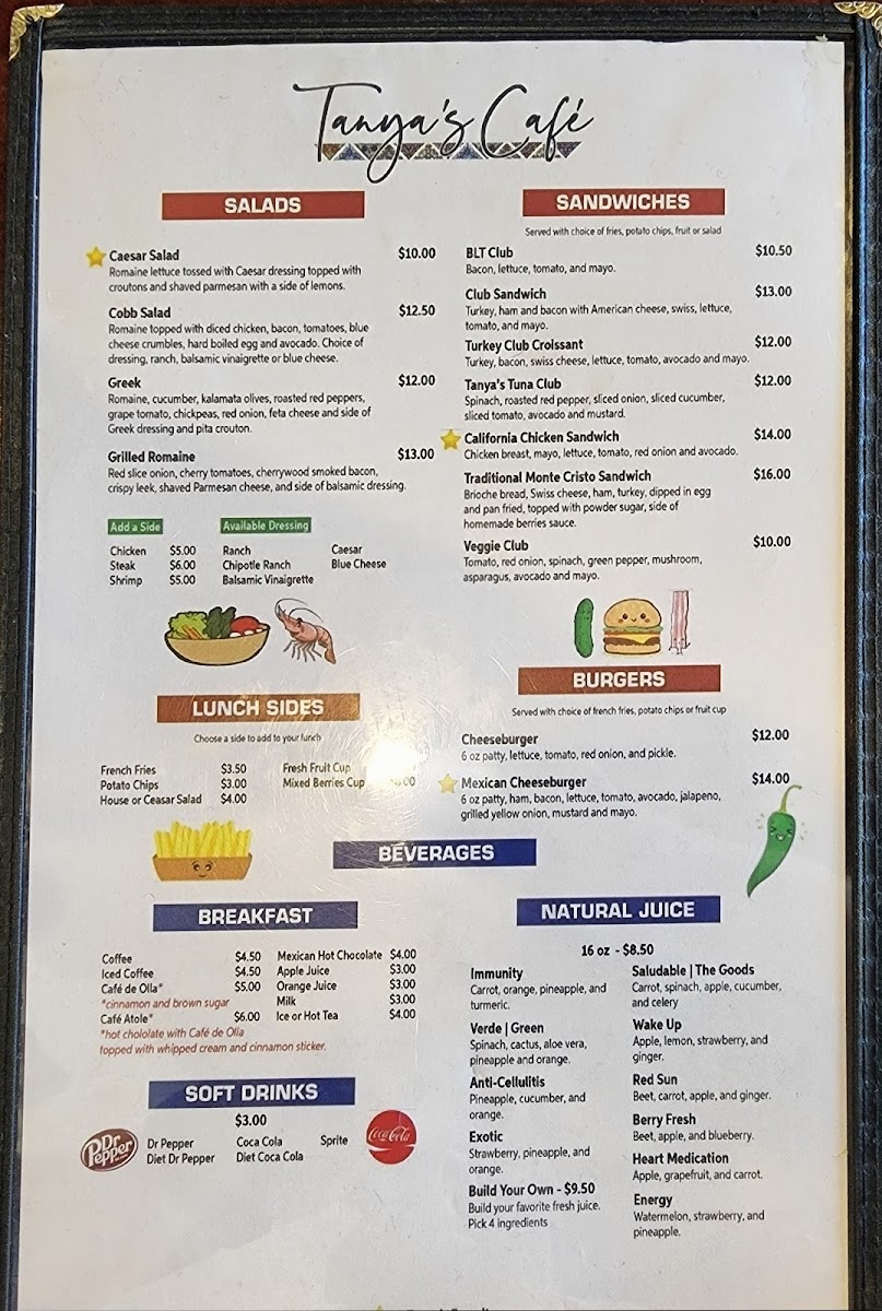 Menu Tanya's Cafe-5