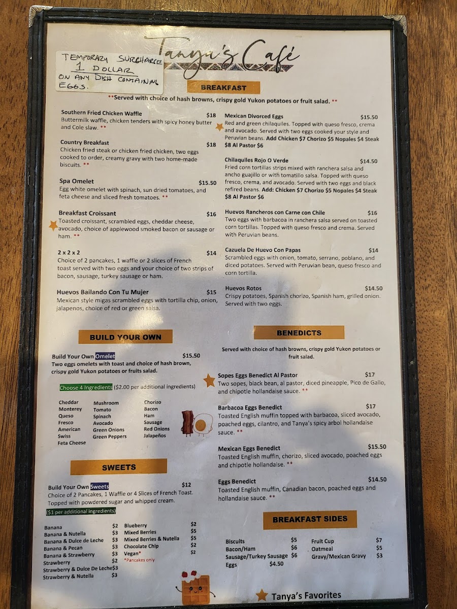 Menu Tanya's Cafe-8