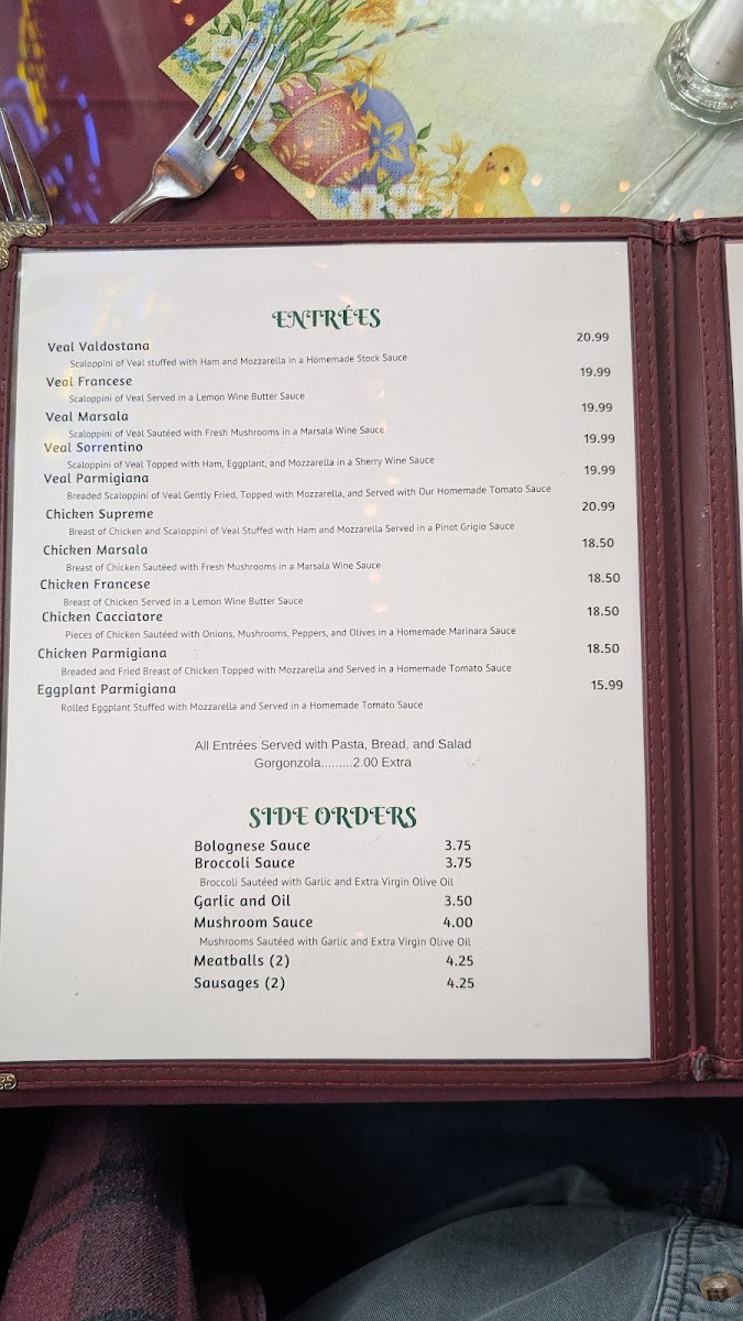 Menu Taormina Restaurant And Pizza-2