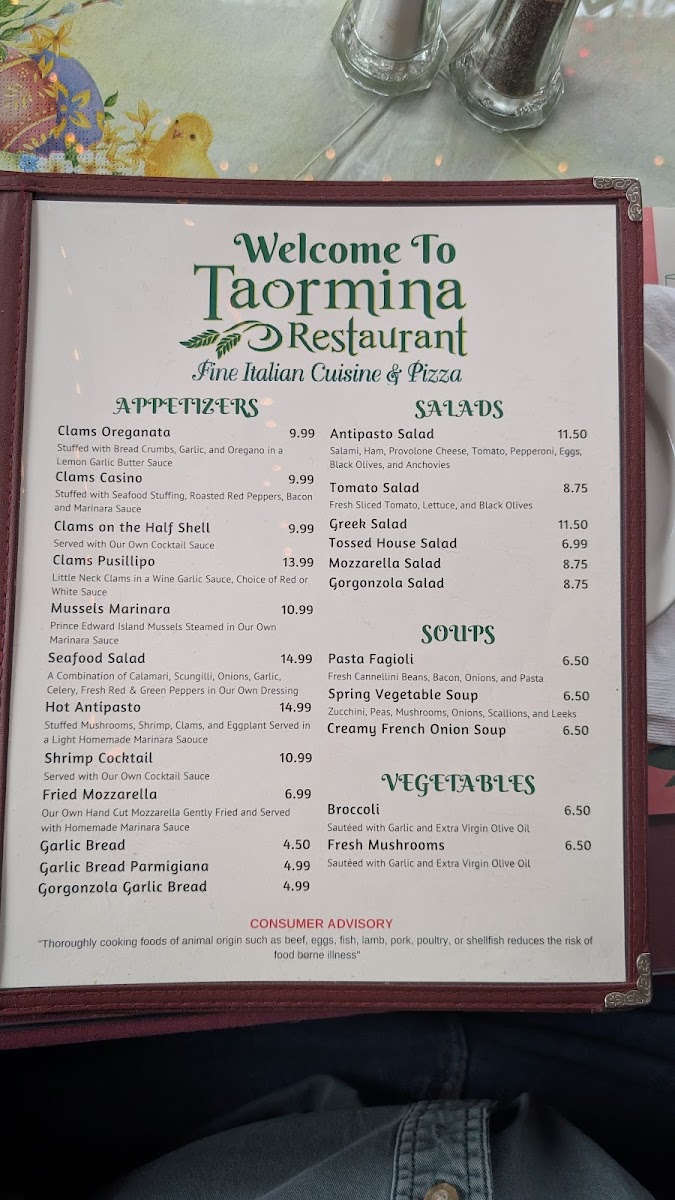 Menu Taormina Restaurant And Pizza-6