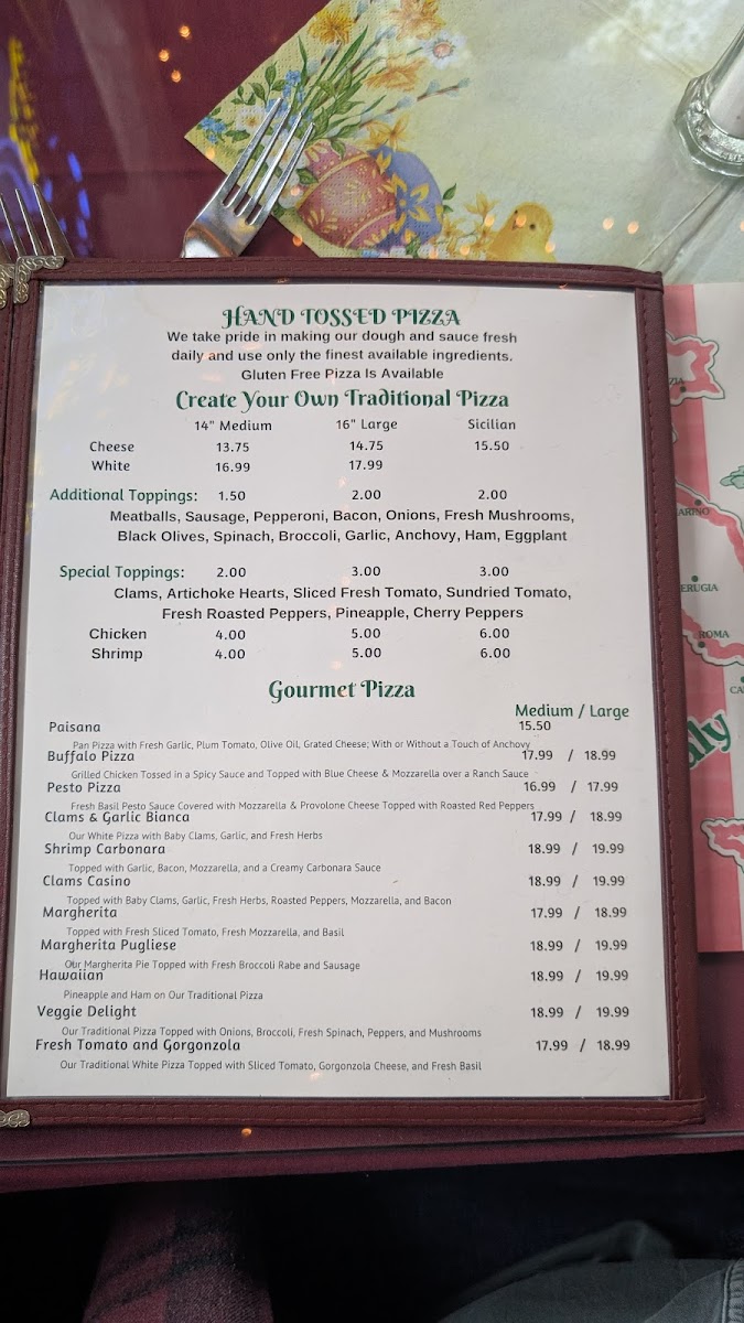 Menu Taormina Restaurant And Pizza-8
