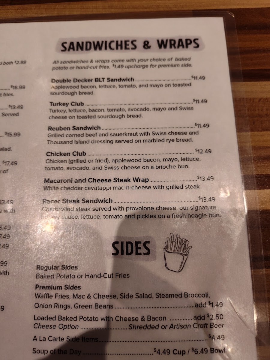 Menu Tap 216-10