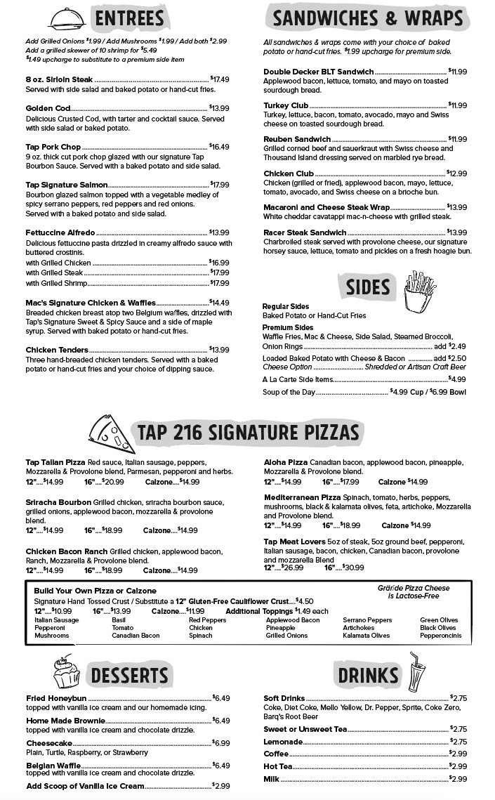 Menu Tap 216-2