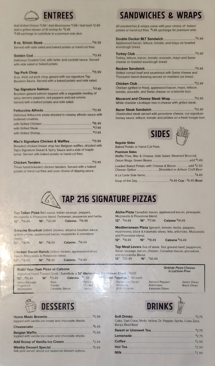 Menu Tap 216-6