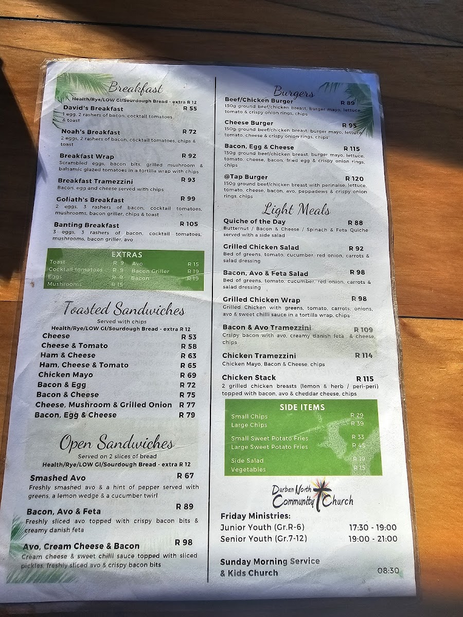 Menu @tap Coffee Corner-2