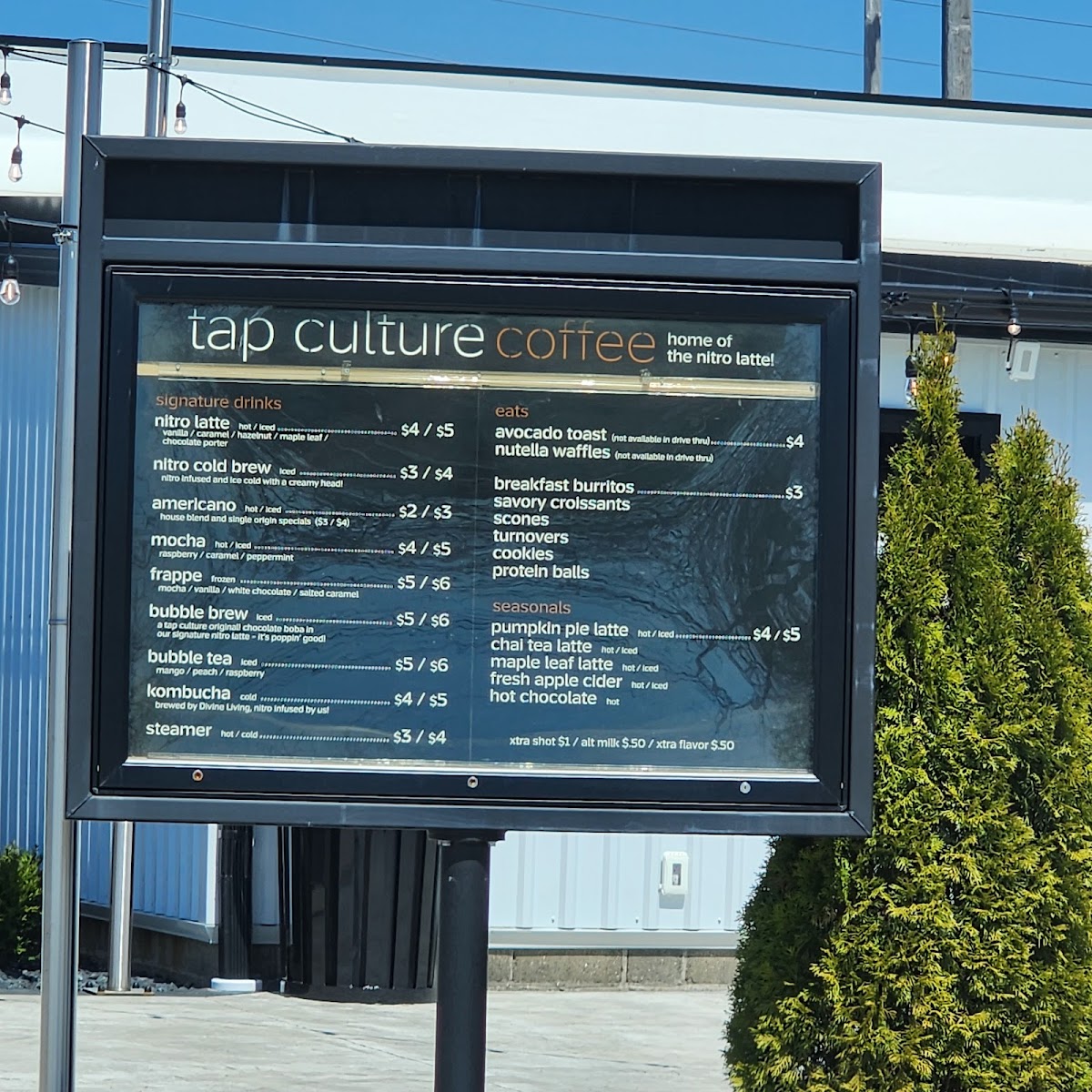 Menu Tap Culture Coffee-1
